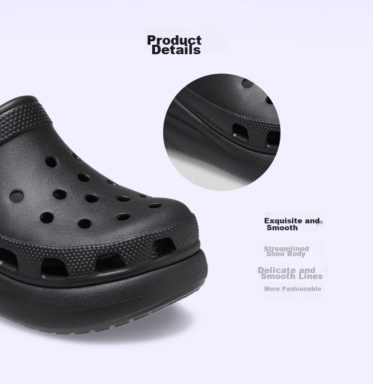 CROCS Tan Jianci Classic Puff Clog | 207521 Black-001 Size 40 (250mm) 6