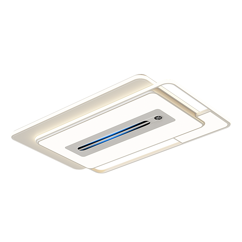Delpure Eye-Care Living Room Ceiling Light with Bladeless Fan Integrated Modern Minimalist Main Lamp Large Airflow New Model