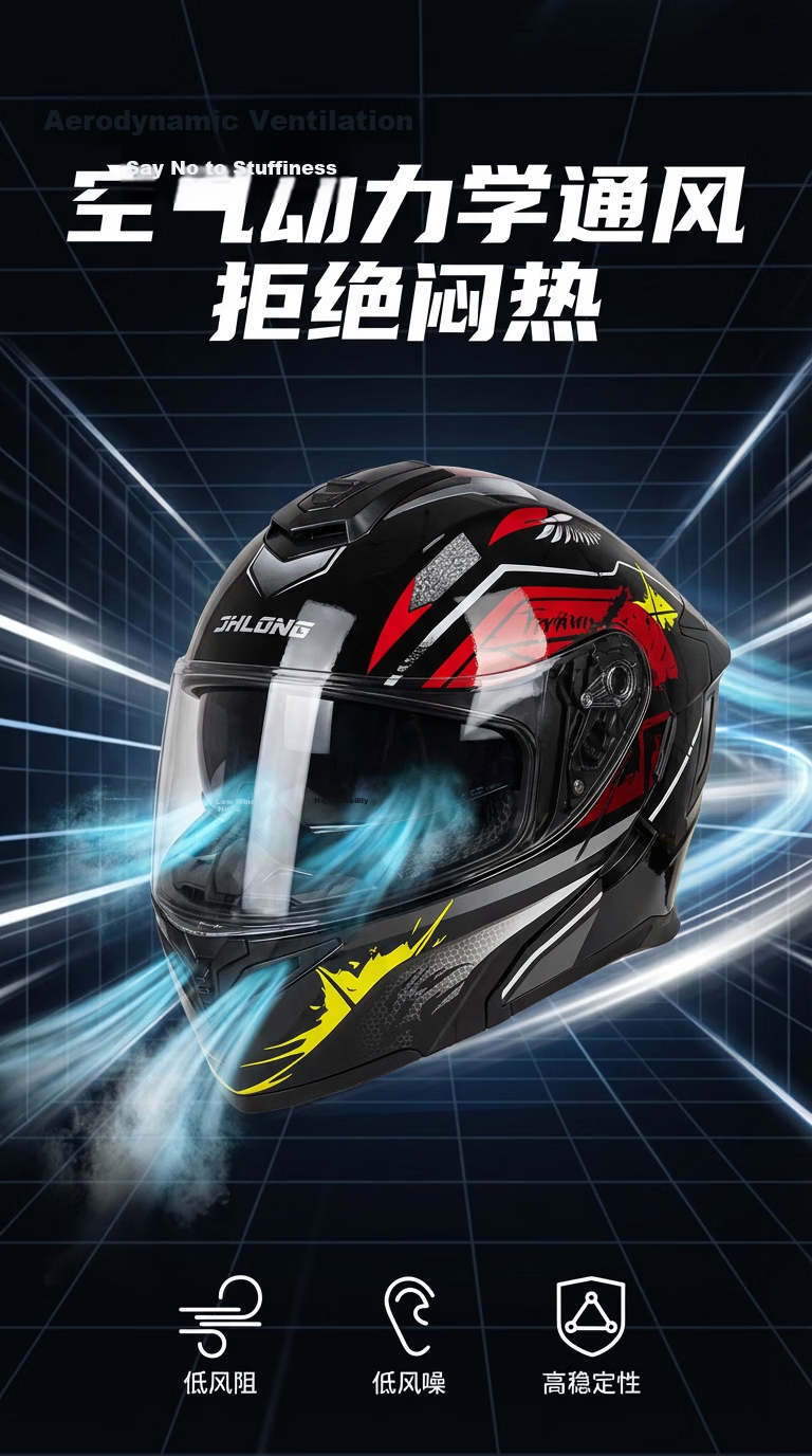 JUNHAOLONG Electric Bike Helmet Flip-up Four Seasons Universal Class A New National Standard 3C Certified Safety Helmet Unisex Four Seasons Helmet 901 White Black Hawk 4