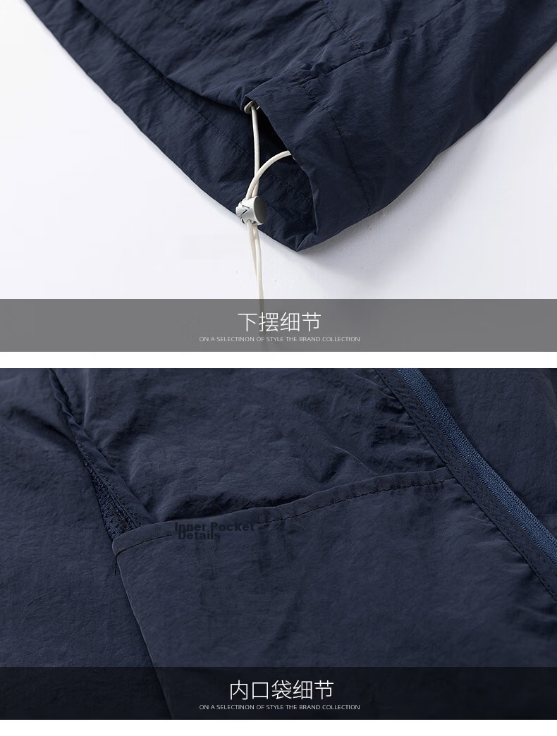 NASA GISS Men's Summer Lightweight Breathable Loose Fit Cooling Sun Protection Hoodie Jacket Ice Rain Gray L 21