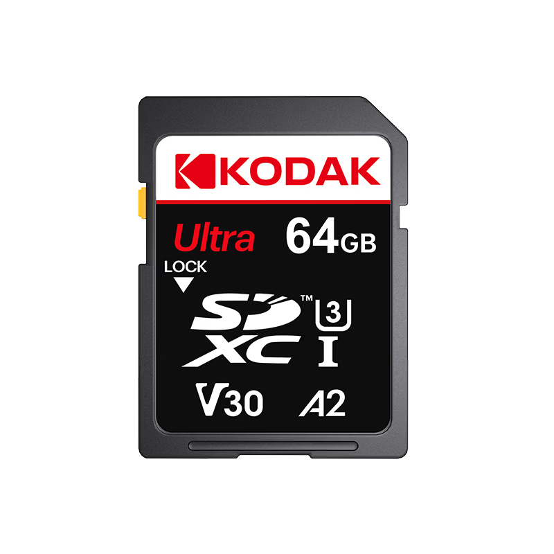 KODAK 64GB SD Memory Card 4K V30 U3 A2 Camera Storage Card 160MB/s Read 150MB/s Write for Mirrorless/DSLR Cameras