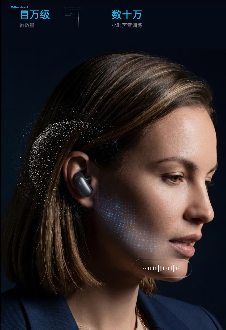 SoundCore Pro Noise Cancelling Wireless Earphones - Guinness World Record Certified, Clear Calls, AI Sound Restoration, Dolby Audio, Glacier Blue 15