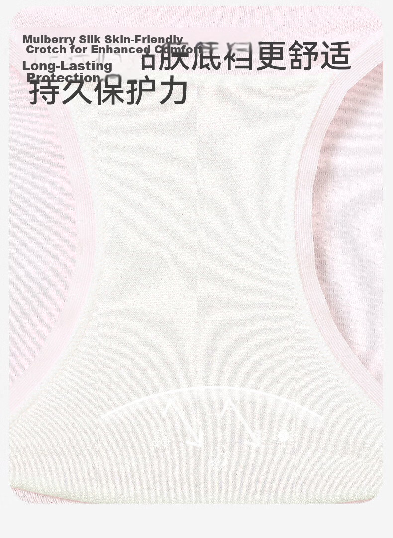 Jiusuiban Ice Silk Girls' Underwear Breathable Ultra-Thin Mesh Antibacterial Silk Gusset Sports Shorts for Spring and Summer 7A 5