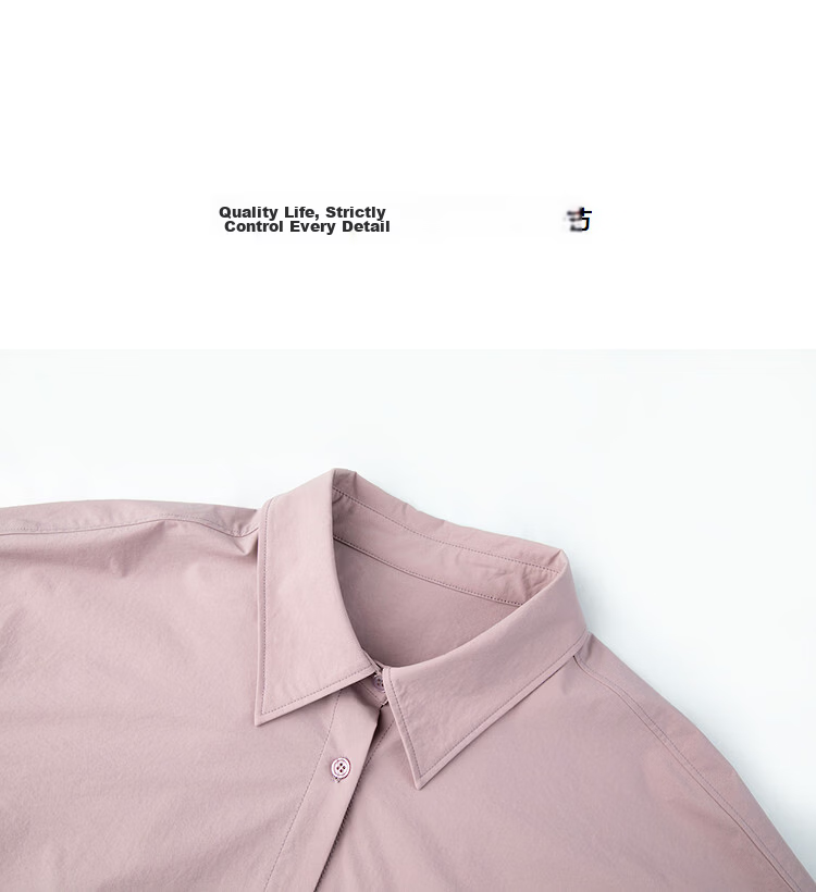 Demana [Quick-Dry Sun Protection Solona] Spring UPF50+ Simple Collar Loose Fit Petite Women's Shirt 15