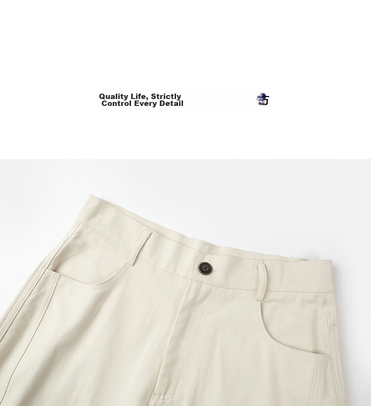 Demana High-Count Pure Cotton Summer Workwear Style Cropped Curved Pants Elastic Waist Slimming Concealment Casual Pants for Women Premium Feel 14