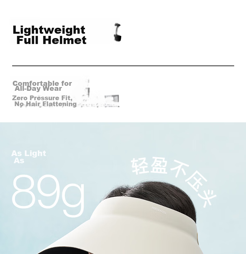 MissWiss QI Wei Style Sun Protection Hat UV Protection Sunshade Hat Open Top Sun Hat Coconut Brown 9
