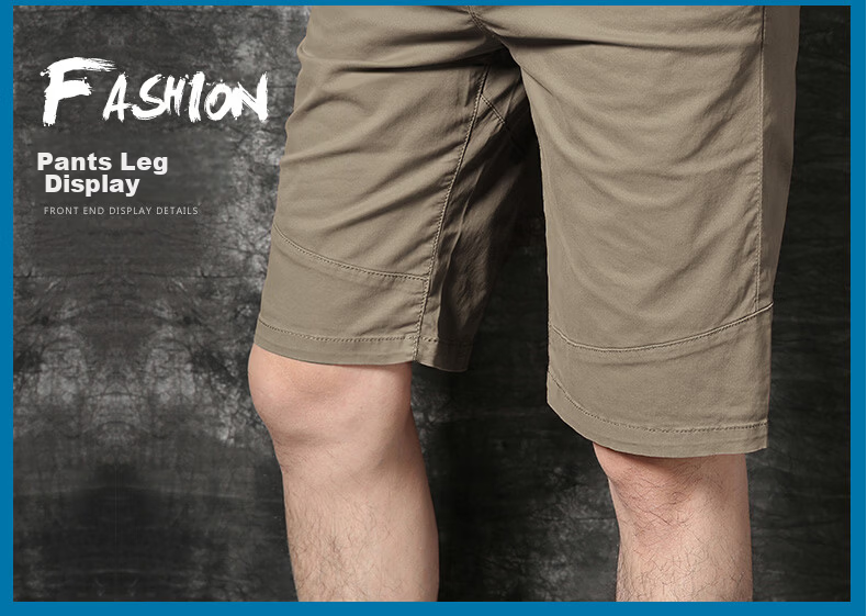PLAYBOY Men's Summer Thin Straight Slim Multi-Pocket Casual Stretch Shorts 19