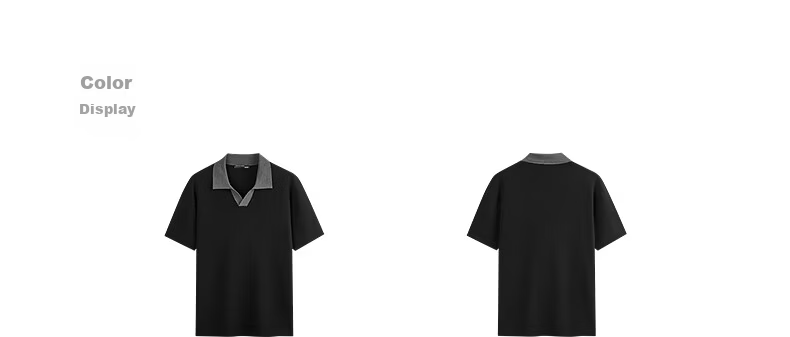 GXG Men's Micro-Structured Seagull Collar Knit Short Sleeve Polo Shirt Commuter Casual 2026 Summer New Arrival 2