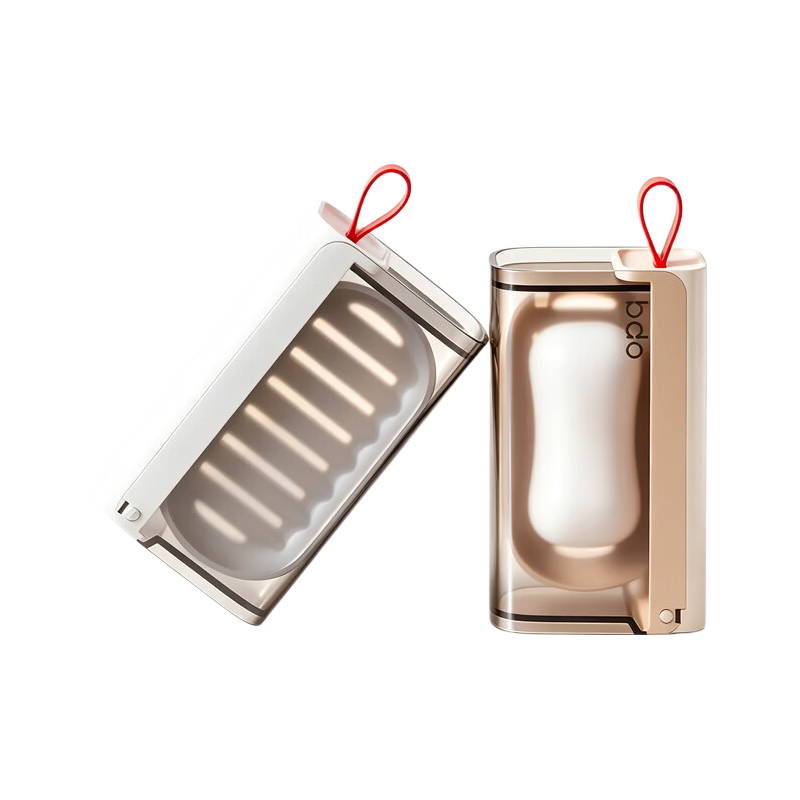BDO Travel Essential Soap Dish with Drainage And Handle, Luxury Soap Holder for Students And Home Use, 2 Pieces
