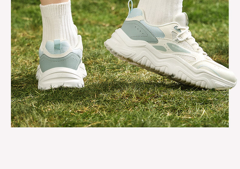 361° Women's Sports Shoes, Spring And Summer Mesh Thick-Soled Heightening Casual Commuter Dad Running Shoes for Women, 682426763F-1 24
