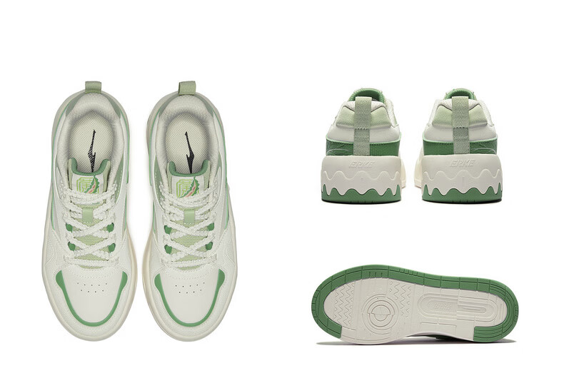 ERKE Women's Casual Sneakers Summer 2026 Breathable Versatile Sports Shoes | Bitter Melon 22