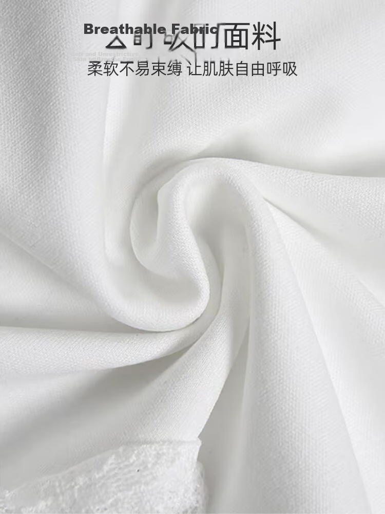 9i9 Strapless Breathable Summer French Lace Slim Fit Irregular Ribbon Vest for Women White S215 3