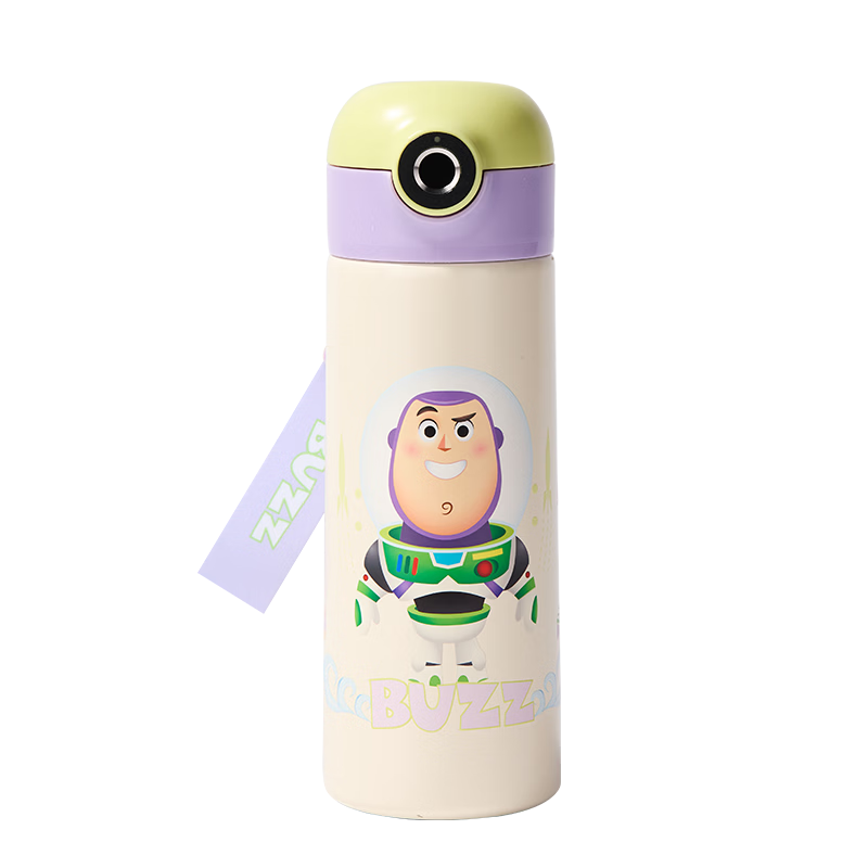 Disney Smart Water Bottle Children's Fingerprint Unlock Insulated Straw Cup Buzz Lightyear Gift for Boys and Girls Elementary Students