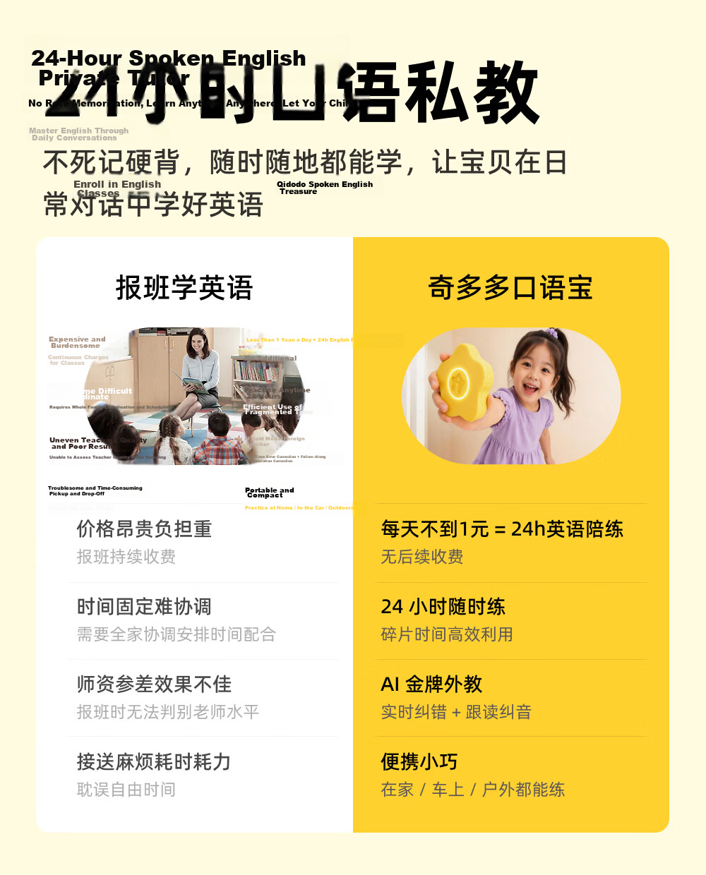 Qidodo Planet Oral Treasure Children's Simultaneous Translation Machine English Word Practice AI Smart Toy Early Education Machine Birthday Gift 5