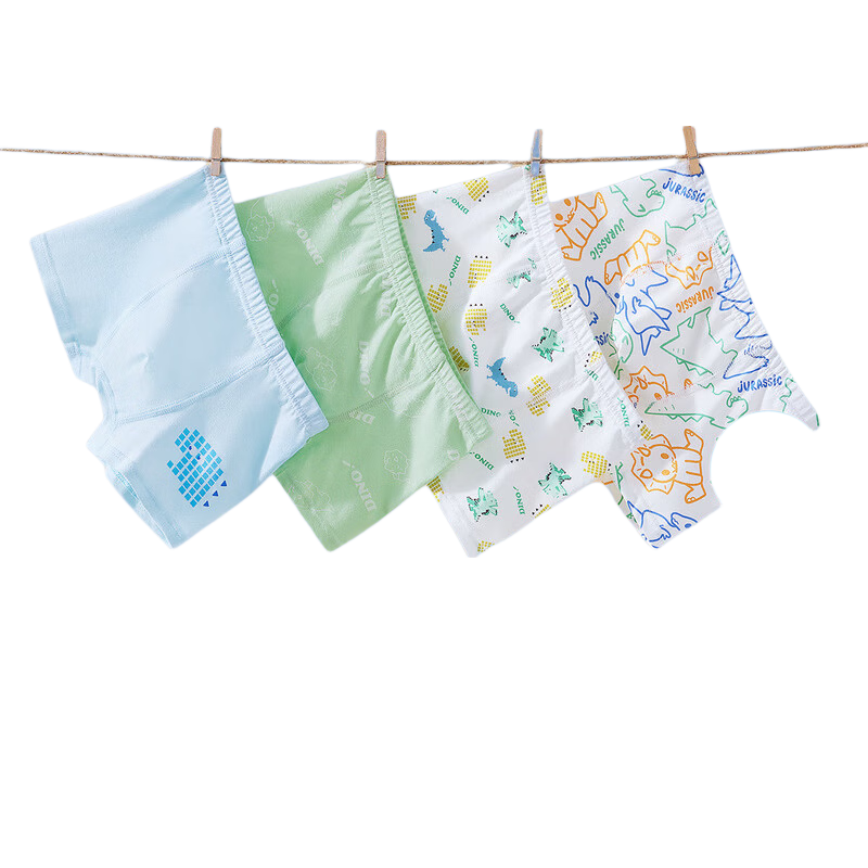 JOYNCLEON Boys' Cotton Underwear Children's Pure Cotton Class A Boys' Boxer Shorts Soft Cotton No Pinching JYF232081