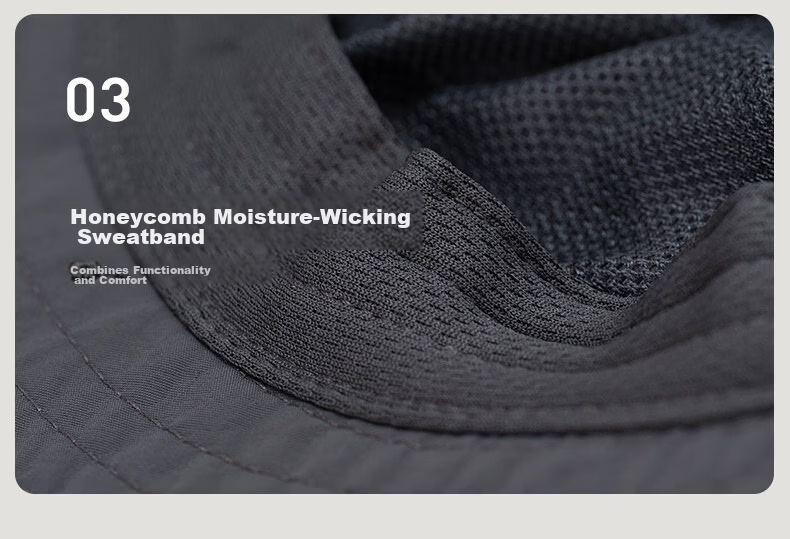TOPEX Outdoor Men's Summer Mountaineering Bucket Hat Sun Protection Hiking Foldable Water-Repellent Breathable Cap 19