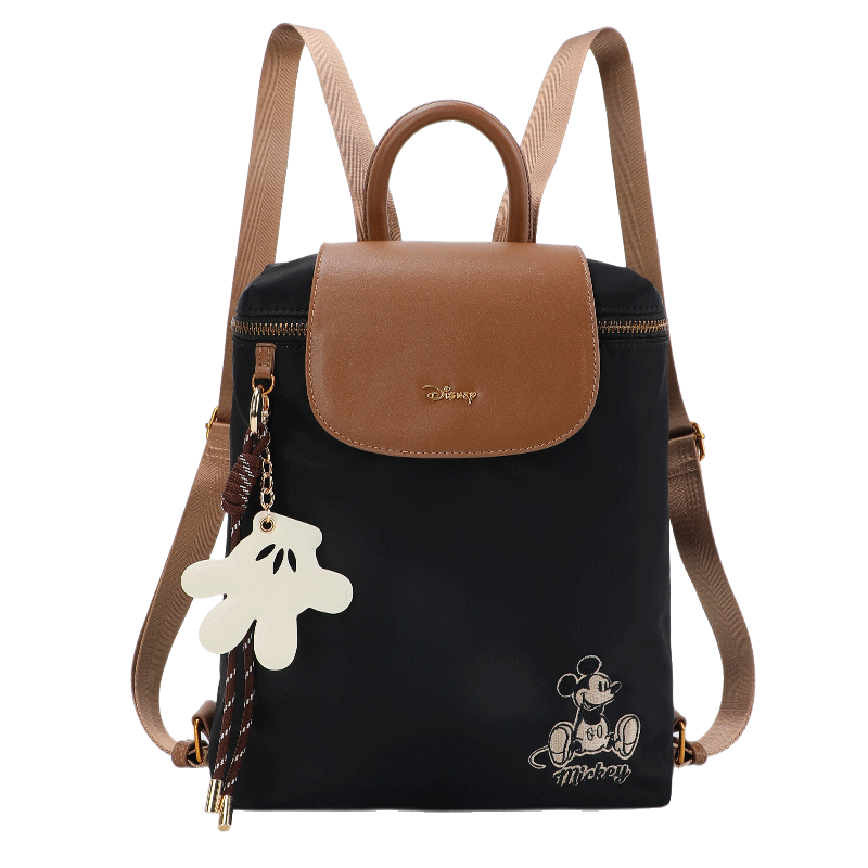 Disney Mickey Lightweight Outdoor Women's Backpack Girls' Double Shoulder Bag Gift Box Birthday Present