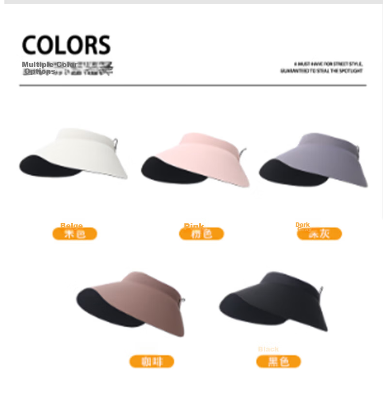 Miiow 2026 New Women's Sun Protection Hat Large Brim Summer Ice Silk Open-Top Sunshade Hat UV Protection Brightening Sun Hat 10