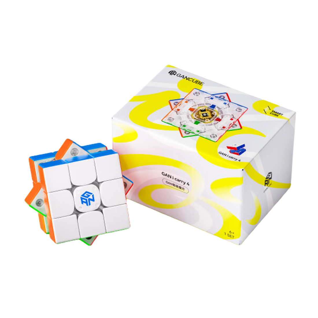 GAN Magic Cube Smart 3x3 Children's Educational Puzzle Magnetic Professional Competition AI Teaching Children's Day Gift 356icarry4