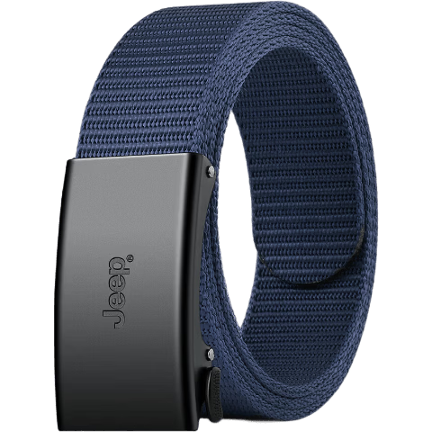 JEEP Men's Belt, Woven Toothless Inner Automatic Buckle Trouser Belt, Gift for Boyfriend, Husband, Father, Birthday And Holiday Present