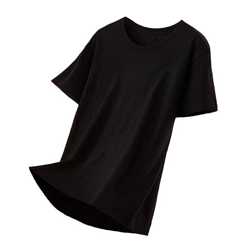 Borui 200g Heavyweight Pure Cotton Crew Neck Basic T-Shirt White Short Sleeve Loose Solid Color Women's Summer Top