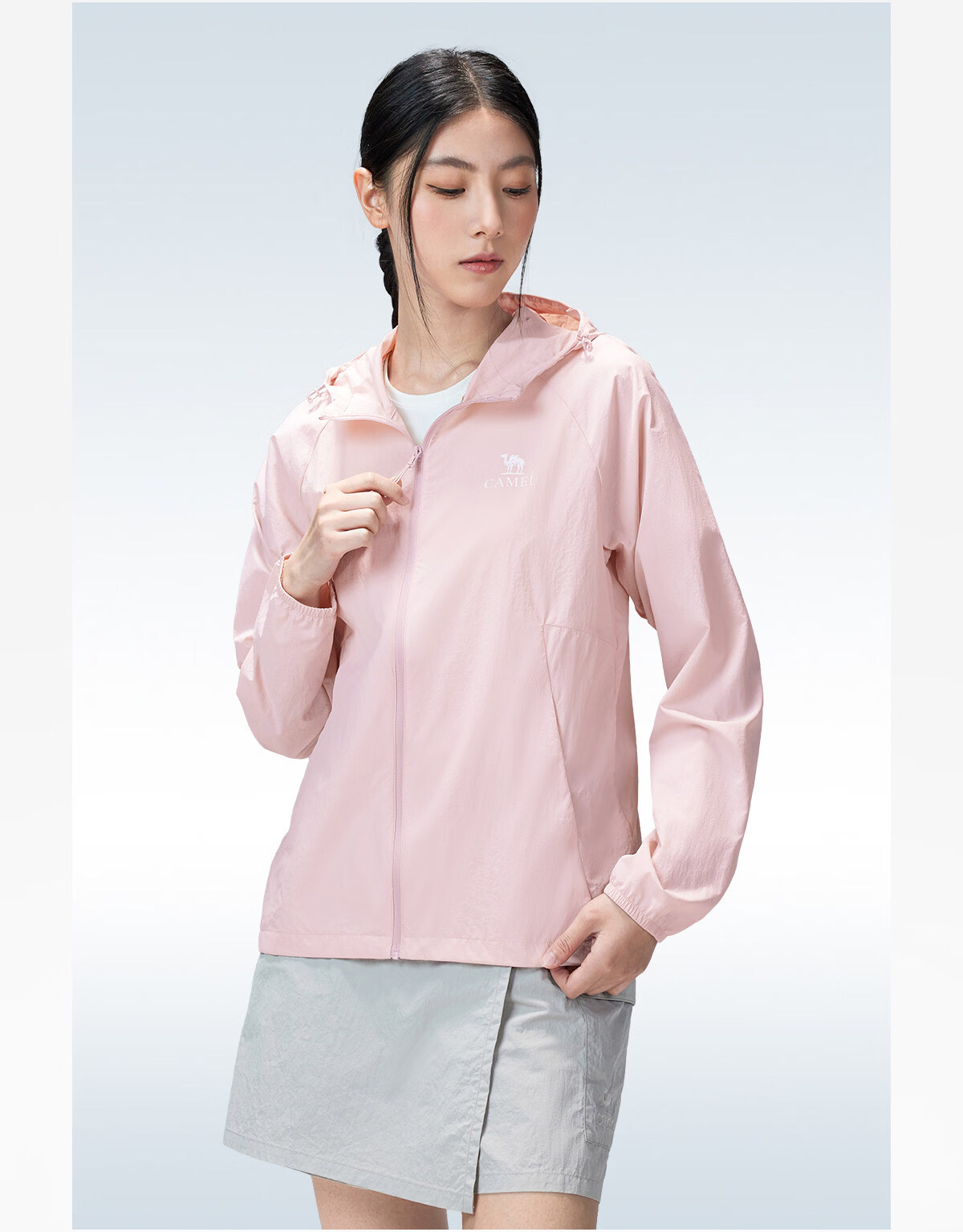 CAMEL Outdoor Original Yarn Sun Protection Jacket 2026 Spring Summer New Men's UPF1000 Cooling Water-Repellent Sports Jacket 32