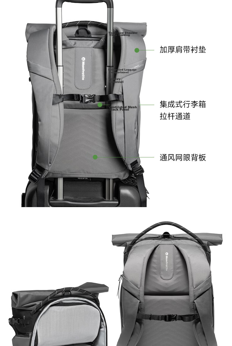 Manfrotto Uncover Series Professional Photography Commuter Dual-Use Backpack Large Capacity DSLR Mirrorless Camera Portable Photography Bag MB UC-BP-30L 6