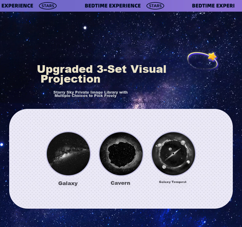 Wanhuo Starry Sky Night Light Bedroom Sleep Lamp Bedside Atmosphere Star Projection Lamp New Model 18