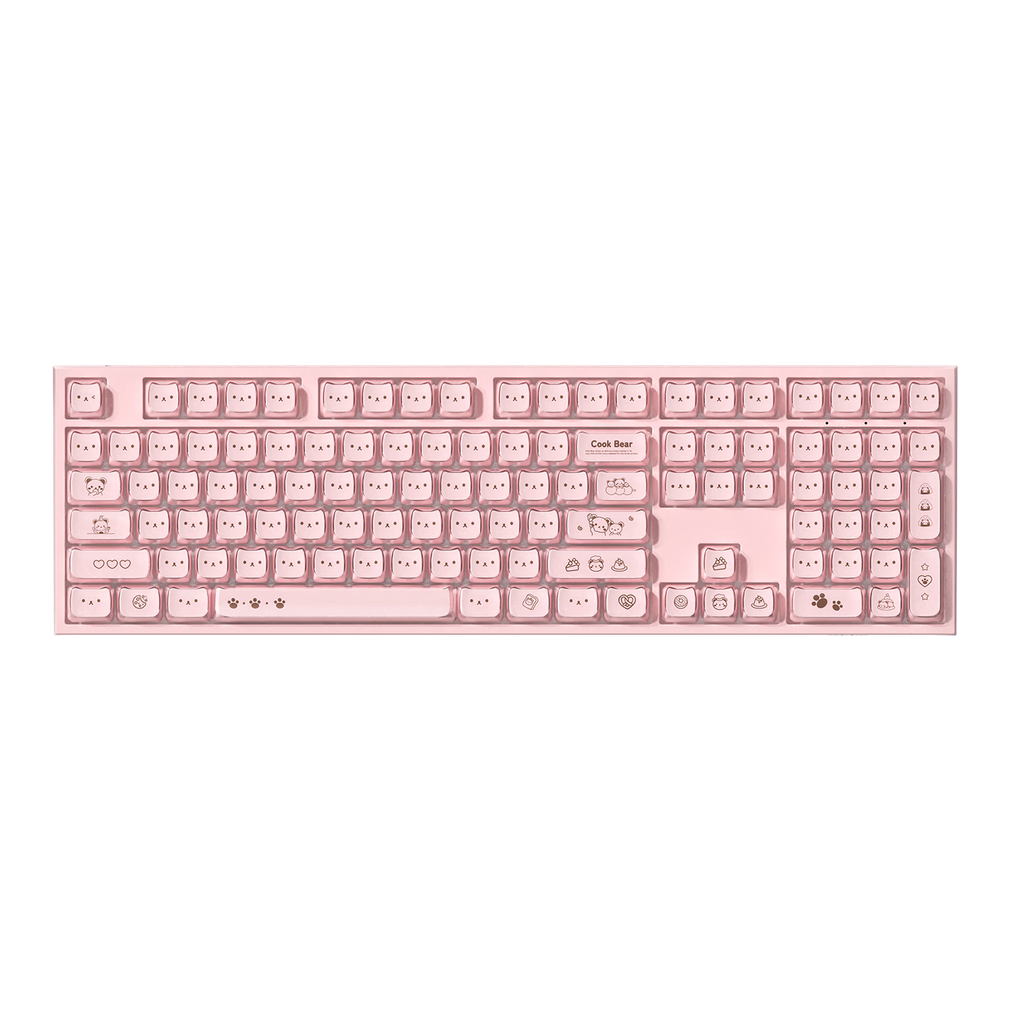 AKKO 5108 V5 Greedy Bear Bluetooth Wireless Mechanical Keyboard for Women High Aesthetic Gaming Typing Office Three-Mode Wired Laptop Keyboard 108 Keys