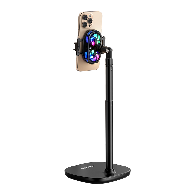 Philips [Live Streaming Special] Silent Semiconductor Cooling Phone Holder Cooler Gaming Clip Stand for Apple Android 2316E