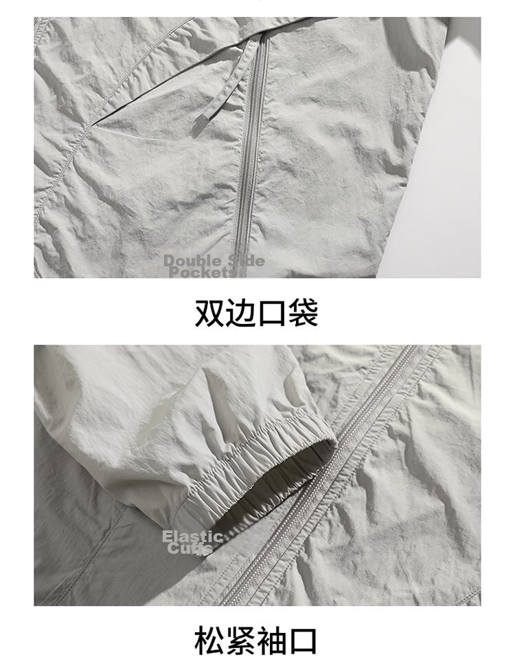 Mark Fairwhale Father's Day Gift Men's Summer Casual Lightweight Breathable Sun Protection Jacket Skin Jacket Comfortable Outdoor 18