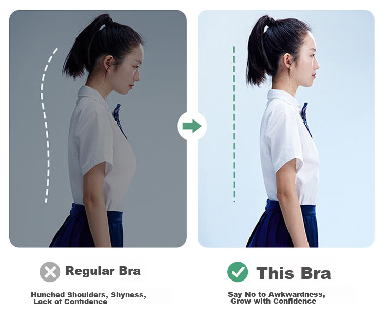 Modal High School Student Underwear A-Class Lenzing Modal Girls Bra Adolescent Student Sports Shockproof Underwear Stage Two 4