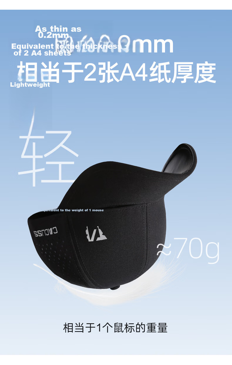 CACUSS Men's Baseball Cap Summer Large Head Mesh Breathable Sports Sunshade Black L 4