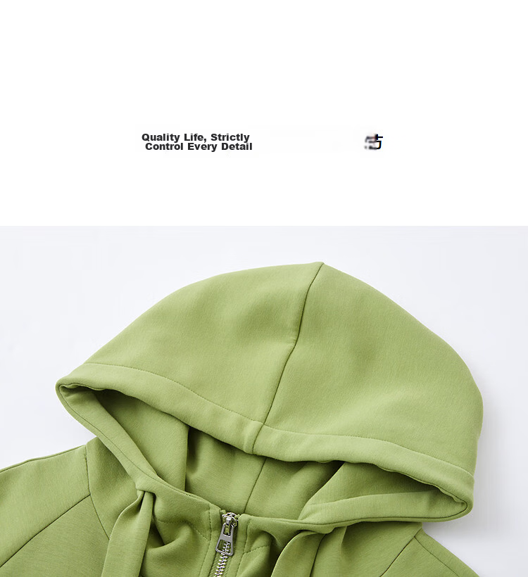 Demana [Soft Air Layer] Spring Korean Style Hooded Drop Shoulder Loose Drawstring Seamed Pocket Petite Women's Jacket 15