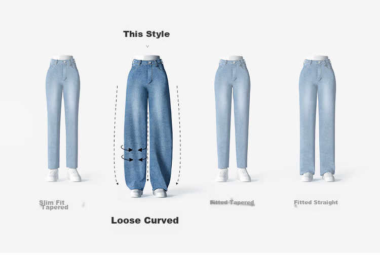 Semir Women's Jeans Spring Split White Loose Curved Knife Pants 2026 Relaxed Slim Floor-Length Pants 109126124001 2