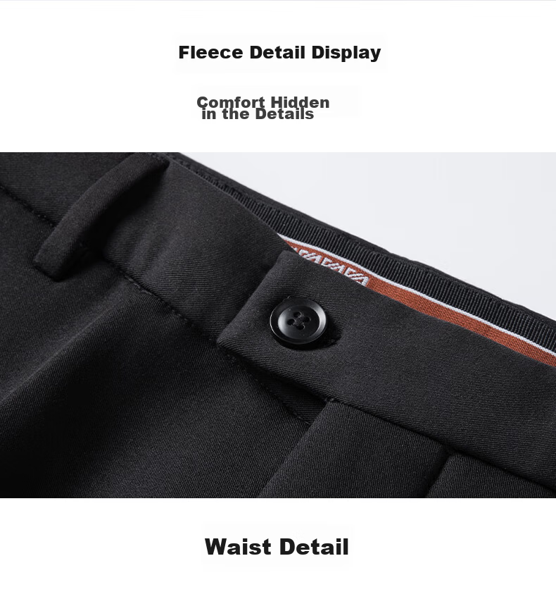 Romon Men's High-Waist Wrinkle-Free Business Dress Pants Casual Elastic Straight-Leg Trousers for Dad 23