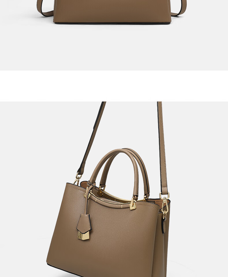 C.BANNER Leather Handbag, Women's Bag, Tote Bag, Large Capacity, Shoulder Crossbody, High-End Birthday Mother's Day Gift, Practical Present for Mom 6