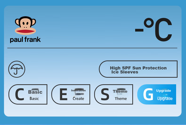 Paul Frank Ice Silk Cooling Arm Sleeves for Men And Women, UV Protection Arm Guards, Cool Hand And Arm Covers for Driving And Cycling 1