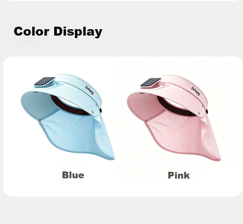 Ousen Kids Solar Fan Hat Summer Sun Protection Cap UV Protection Sun Hat for Girls Ages 3-12 10