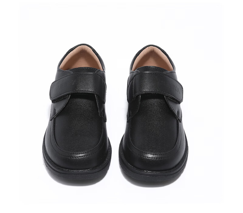 Guniya Boys' Leather Shoes Children's Leather Shoes British Style Genuine Leather Soft Sole New Primary and Secondary School Performance Shoes Black Size 40 13