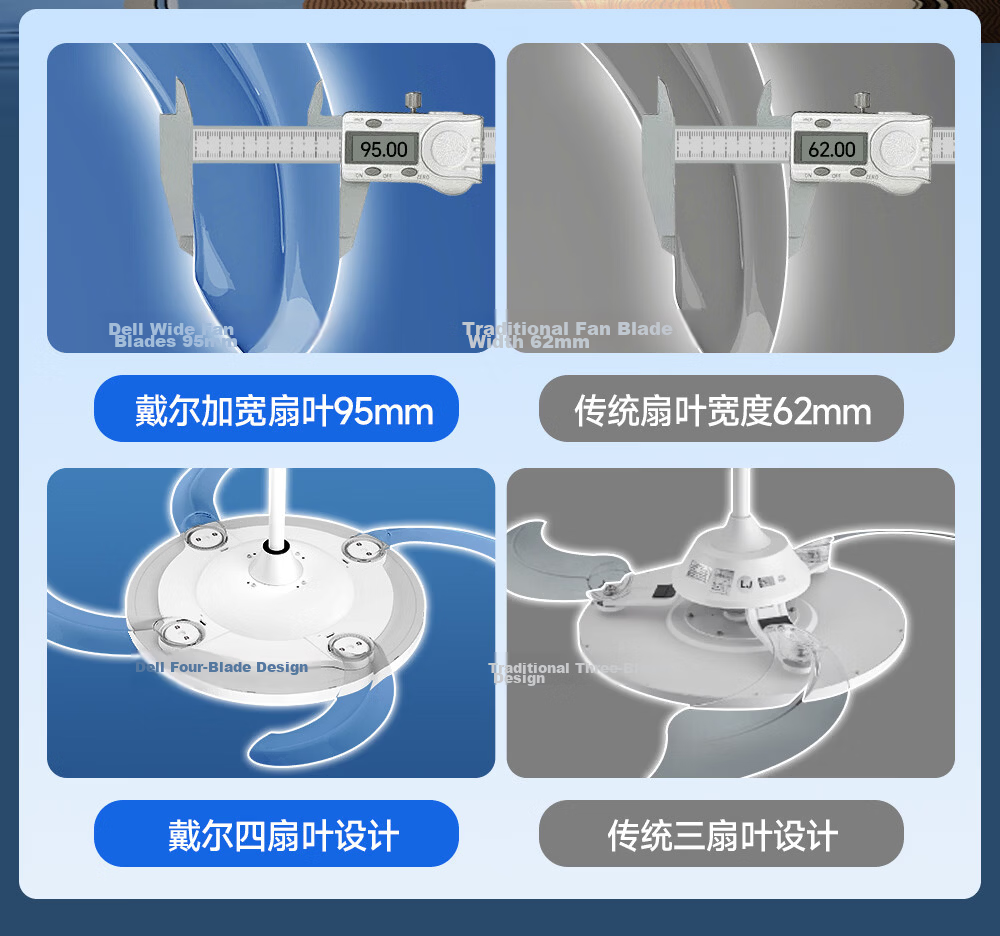 Delpre Eye Protection Fan Light Integrated Ceiling Fan Lamp Dining Bedroom Invisible Fan Chandelier Zhongshan Lighting with Installation Package 16