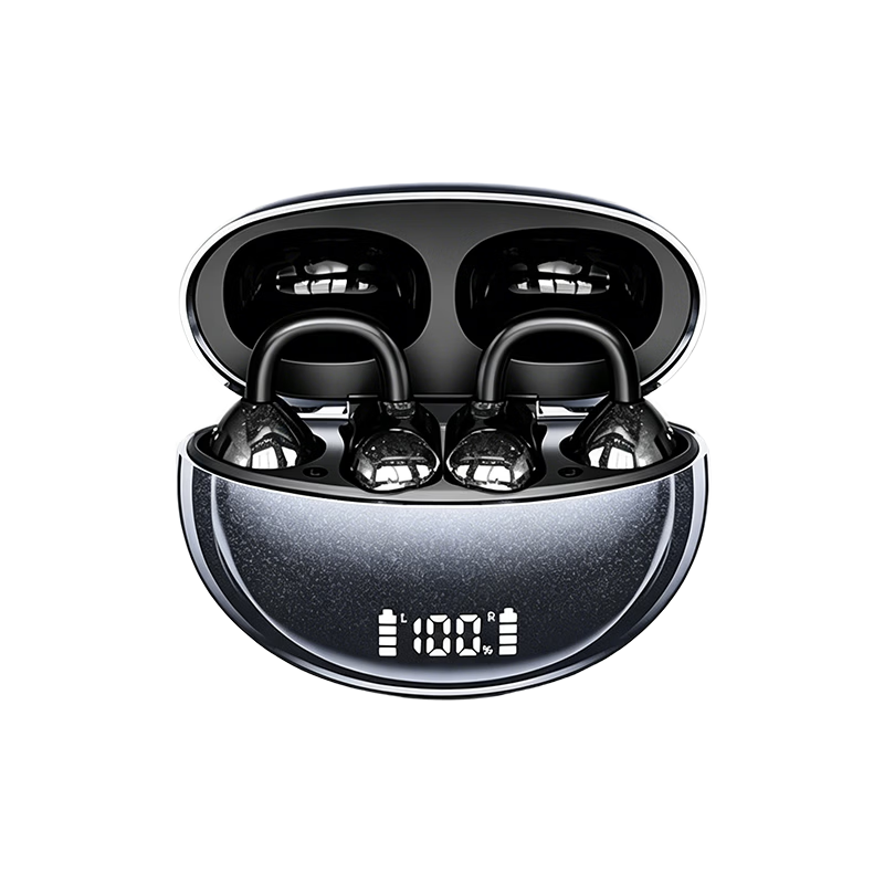 Chuangu 2026 Latest Berlin Sound Bluetooth Bone Conduction Wireless Ear Clip Non-In-Ear Smart Translation Call Noise Cancelling Sports Running Long Battery Life Earphones