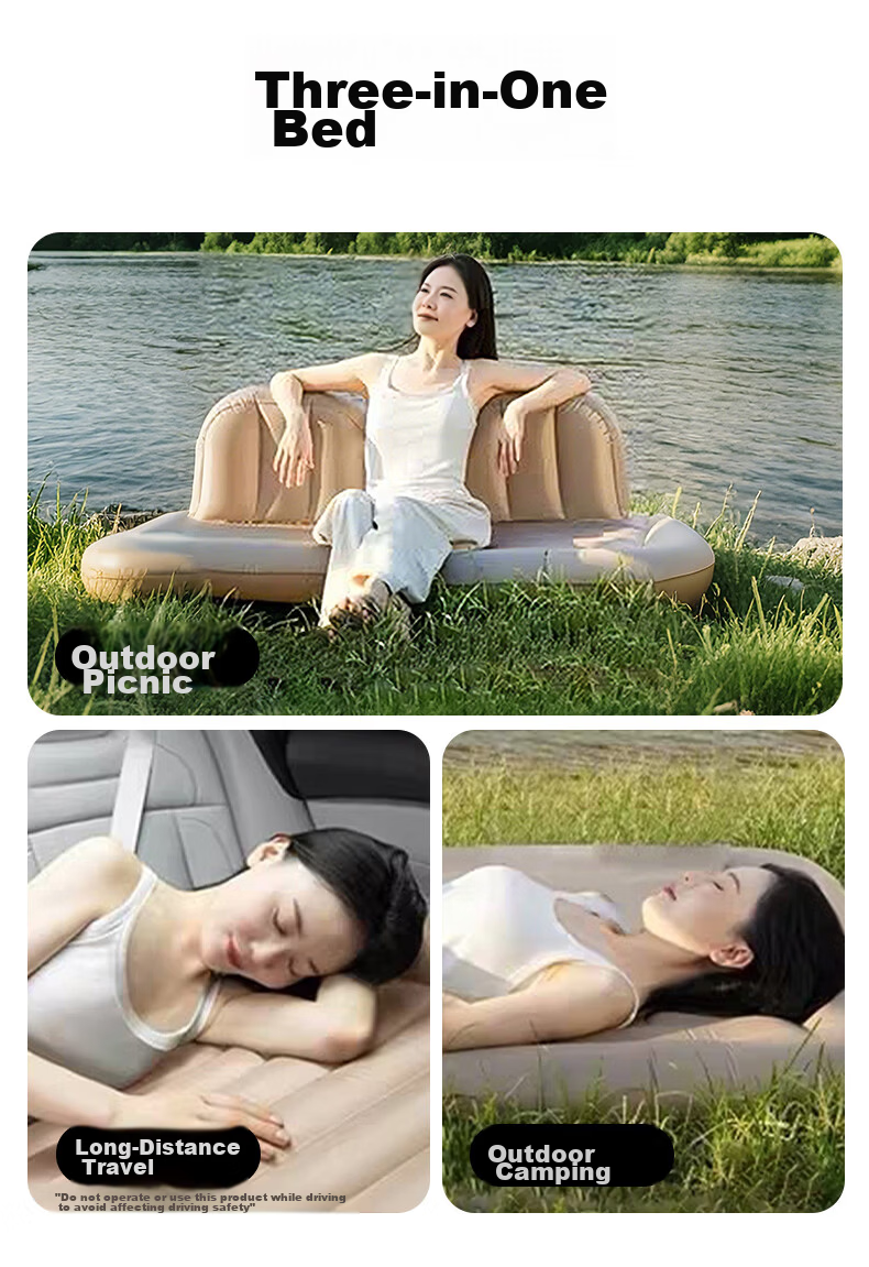 Bestway TPU Car Inflatable Mattress Universal for Sedan SUV Rear Seat Sleeping Pad Baby Friendly 69652 9