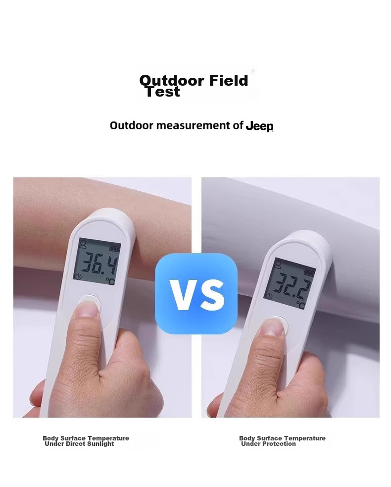 JEEP Men's UV Protection Sun Sleeve Summer Fishing Hiking Mountaineering Ice Silk Gloves Integrated Cooling Arm Sleeves 8