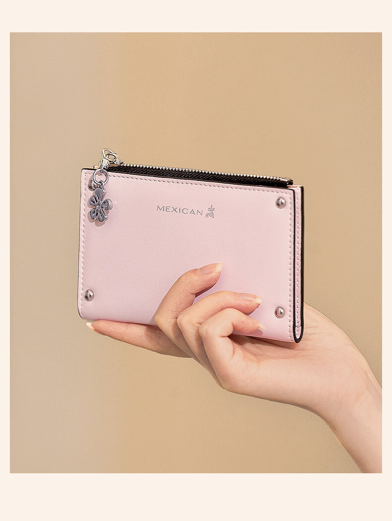 MEXICAN Women's Wallet 2026 New Short Coin Purse Card Holder Money Clip Birthday Qixi Valentine's Day Gift for Girlfriend 15