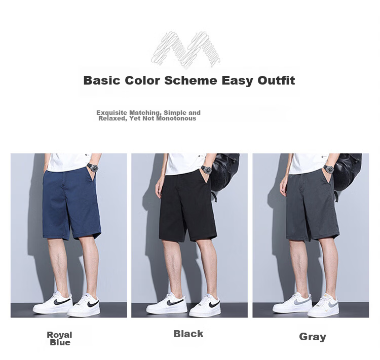 MARK FAIRWHALE Men's Ice Silk Summer Lyocell Cooling Five-Point Shorts Casual Sports Mid-Length Pants 10