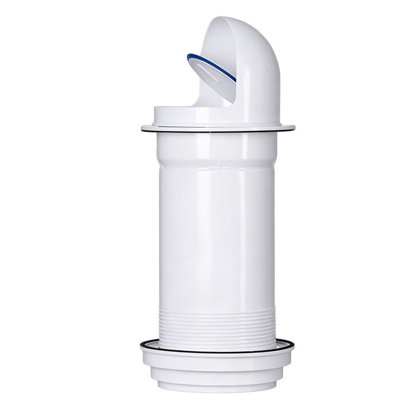 PURPAVWINNER Exterior Wall Range Hood Check Valve Windproof Cap, Household Chimney Check Valve Exhaust Vent Cover, Outdoor Installation Suitable, Can Pass Through Wall 23-45cm Adjustable Chimney Rain Cap