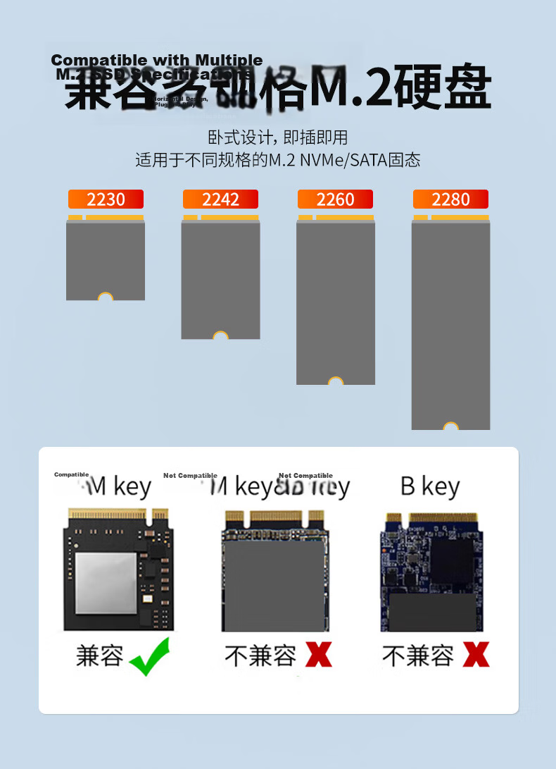 DM Damai M.2 NVMe/SATA Dual-Bay External Hard Drive Enclosure Dock 2.5/3.5 Inch HDD SSD USB Reader SSD Adapter HD055 11