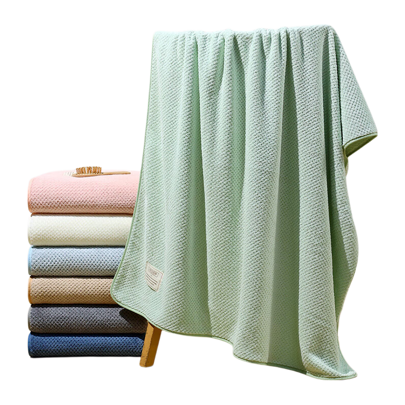 Grace Extra Large Antibacterial Class A Bath Towel, Absorbent Adult Large Towel, Universal Extra Large And Thick 90*170cm, Light Gree