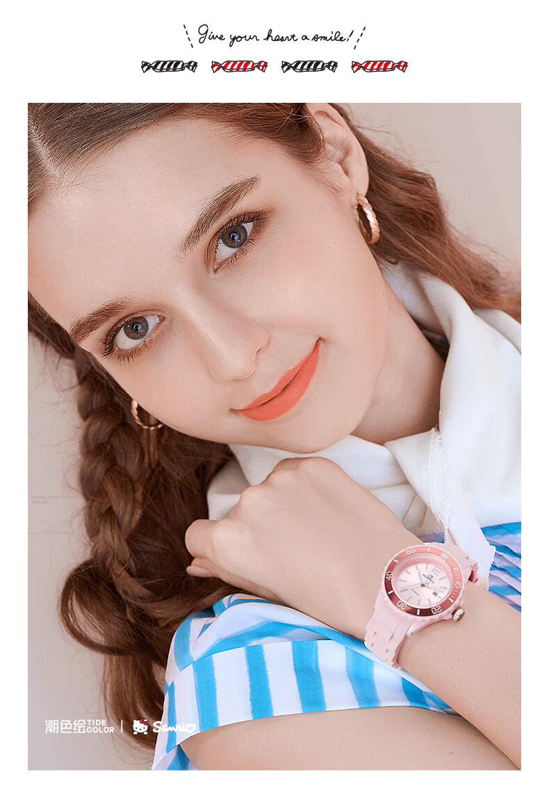 Hello Kitty Sanrio Student Watch Girls Simple Quartz Watch Middle School Primary School Kids Digital Watch Student Gift 7